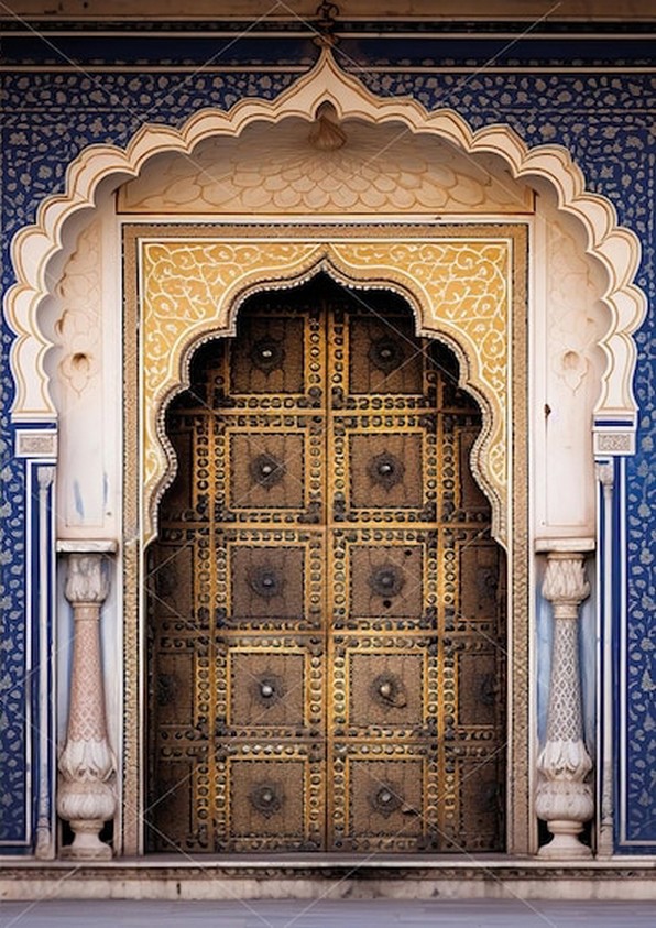Indian Wedding Decor Supply - Indian Arch Door Haldi Mehendi Decor