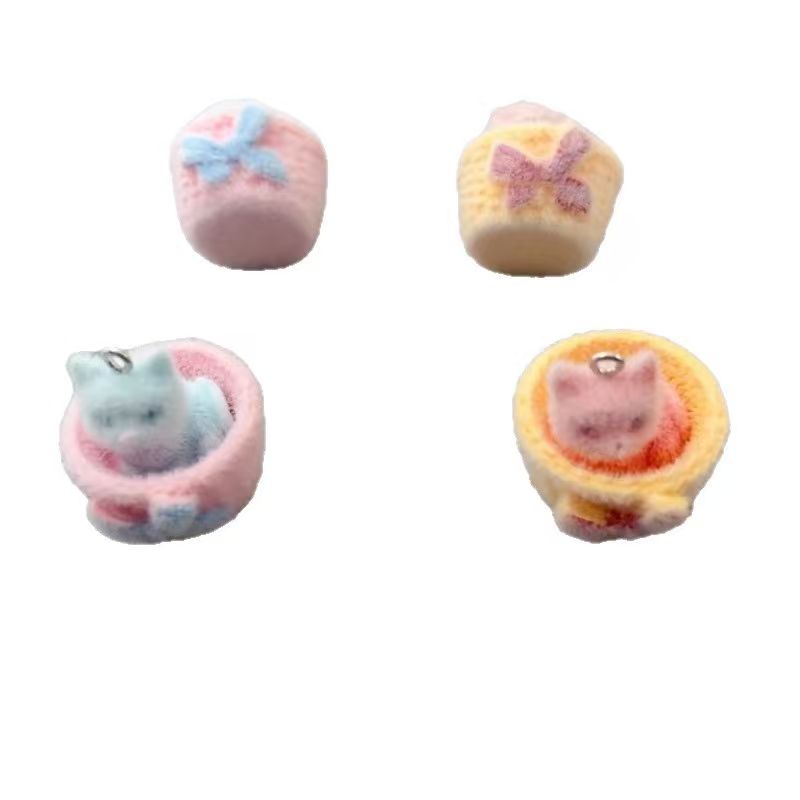 4pcs 3D plush resin cat pendan - огляд і ціна Wedding Yes
