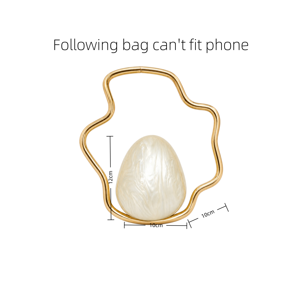Women mini Acrylic Egg Bag Cut - огляд і ціна Wedding Vendor