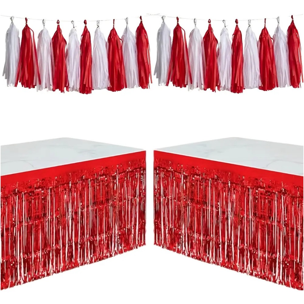 22Pcs Red Foil Streamers & Red - огляд і ціна Wedding Supply Canada