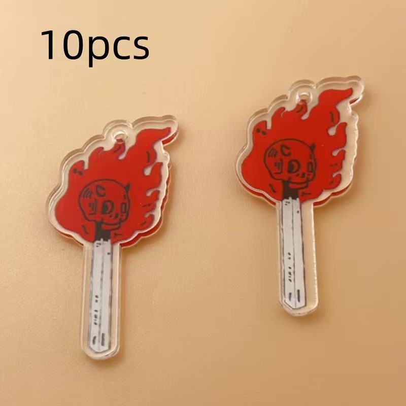 10pcs acrylic skull pendant, D - огляд і ціна Wedding Yes