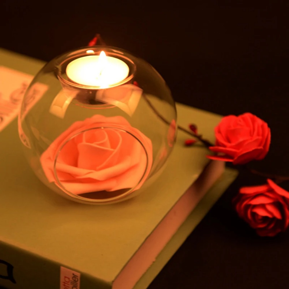 6/12pcs Glass Round Hollow Can - огляд і ціна Unity Candle Set